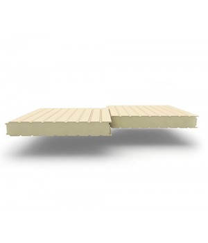 Стеновые сэндвич-панели из пенополиуретана, ширина 1000 мм, 0.5/0.5, толщина 160 мм, RAL1015