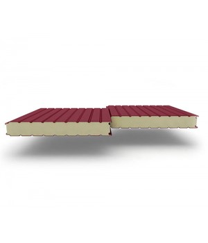 Стеновые сэндвич-панели из пенополиизоцианурата, ширина 1000 мм, 0.5/0.5, толщина 120 мм, RAL3011