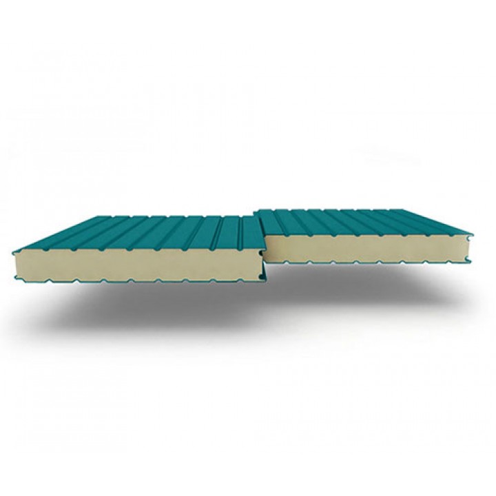 Стеновые сэндвич-панели из пенополиуретана, ширина 1000 мм, 0.5/0.5, толщина 40 мм, RAL5021
