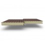 Стеновые сэндвич-панели из пенополиуретана, ширина 1200 мм, 0.5/0.5, толщина 40 мм, RAL8017
