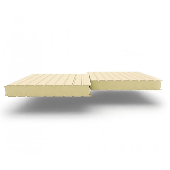 Стеновые сэндвич-панели из пенополиуретана, ширина 1200 мм, 0.5/0.5, толщина 150 мм, RAL1015