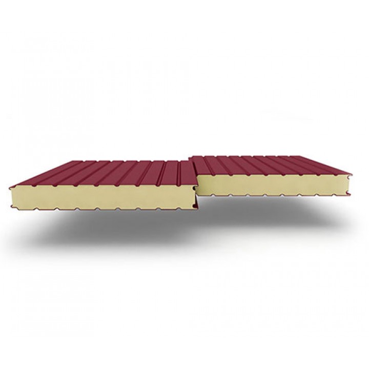 Стеновые сэндвич-панели из пенополиуретана, ширина 1000 мм, 0.5/0.5, толщина 180 мм, RAL3011