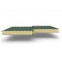 Стеновые сэндвич-панели из пенополиуретана, ширина 1200 мм, 0.5/0.5, толщина 150 мм, RAL6005
