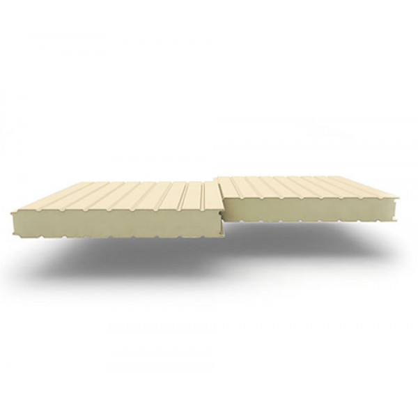 Стеновые сэндвич-панели из пенополиизоцианурата, ширина 1000 мм, 0.5/0.5, толщина 160 мм, RAL1015