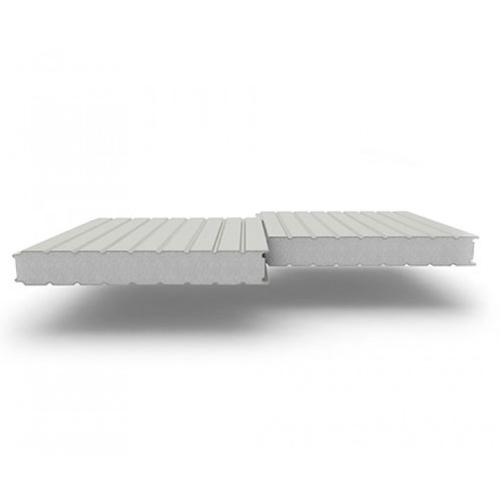 Стеновые сэндвич-панели из пенополистирола, ширина 1000 мм, 0.5/0.5, толщина 50 мм, RAL7035