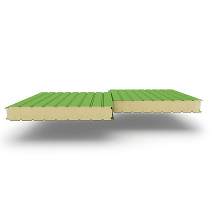 Стеновые сэндвич-панели из пенополиуретана, ширина 1200 мм, 0.5/0.5, толщина 50 мм, RAL6018