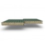 Стеновые сэндвич-панели из минеральной ваты, ширина 1000 мм, 0.5/0.5, толщина 150 мм, RAL6005