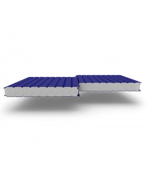Стеновые сэндвич-панели из пенополистирола, ширина 1000 мм, 0.5/0.5, толщина 80 мм, RAL5002