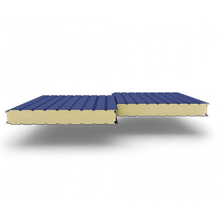 Стеновые сэндвич-панели из пенополиуретана, ширина 1000 мм, 0.5/0.5, толщина 180 мм, RAL5005
