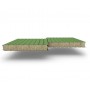 Стеновые сэндвич-панели из минеральной ваты, ширина 1200 мм, 0.5/0.5, толщина 180 мм, RAL6002