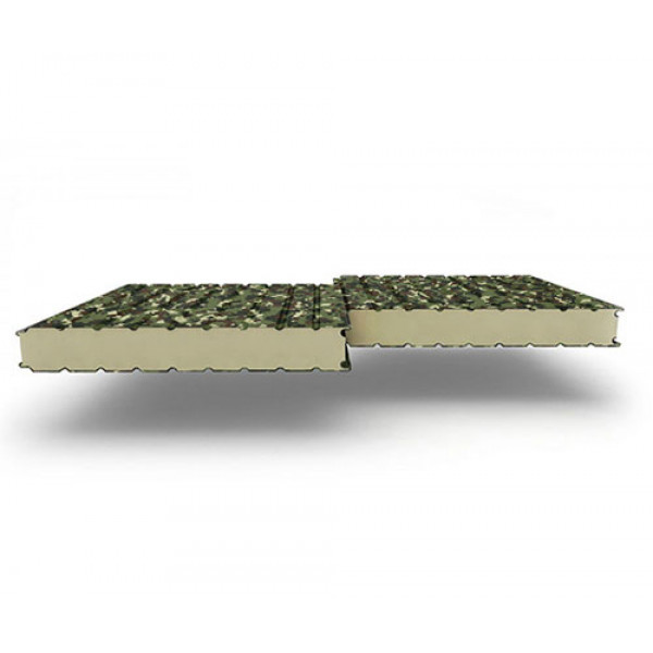 Стеновые сэндвич-панели из пенополиизоцианурата, ширина 1000 мм, 0.5/0.5, толщина 40 мм, милитари