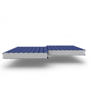 Стеновые сэндвич-панели из пенополистирола, ширина 1200 мм, 0.5/0.5, толщина 60 мм, RAL5005