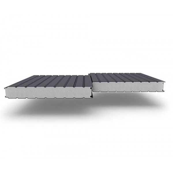 Стеновые сэндвич-панели из пенополистирола, ширина 1200 мм, 0.5/0.5, толщина 175 мм, RAL7024