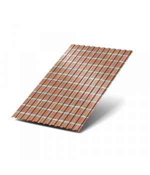 Профнастил МП10-1100-0.5 Кирпич ECOSTEEL