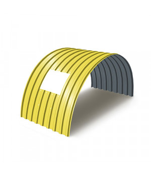 Укрытие для конвейеров из арочного профнастила МП20ПГ-1150, 0,6, в полимерном покрытии