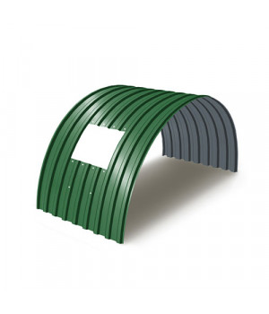 Укрытие для конвейеров из арочного профнастила МП20ПГ-1150, 0,9, в полимерном покрытии