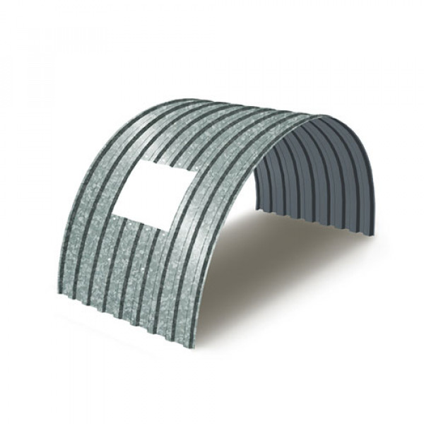 Укрытие для конвейеров из арочного профнастила МП20ПГ-1150, 0,5, оцинкованный