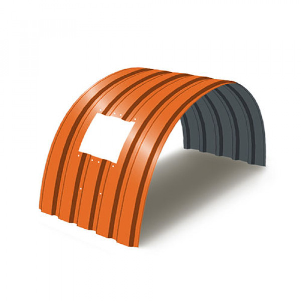 Укрытие для конвейеров из арочного профнастила МП35ПГ-1076, 0,6, в полимерном покрытии