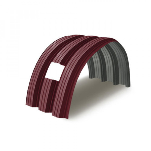 Укрытие для конвейеров из арочного профнастила Н112ПГ-807, 0,5, в полимерном покрытии