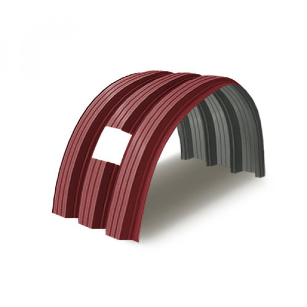 Укрытие для конвейеров из арочного профнастила Н114ПГ-807, 0,6, в полимерном покрытии