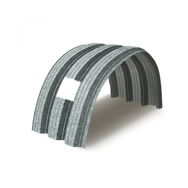 Укрытие для конвейеров из арочного профнастила Н114ПГ-807, 1,0, оцинкованный