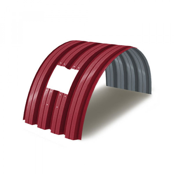 Укрытие для конвейеров из арочного профнастила Н75ПГ-800, 0,5, в полимерном покрытии
