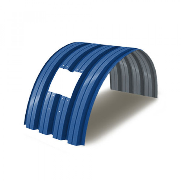 Укрытие для конвейеров из арочного профнастила Н75ПГ-800, 0,7, в полимерном покрытии