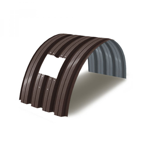 Укрытие для конвейеров из арочного профнастила Н75ПГ-800, 1,0, в полимерном покрытии