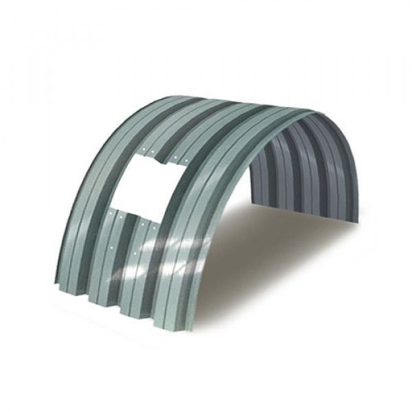 Укрытие для конвейеров из арочного профнастила Н75ПГ-800, 1,0, нержавеющий