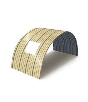 Укрытие для конвейеров из арочного профнастила НС18ПГ-1170, 0,5, в полимерном покрытии