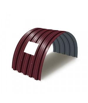 Укрытие для конвейеров из арочного профнастила НС35ПГ-1060, 0,5, в полимерном покрытии