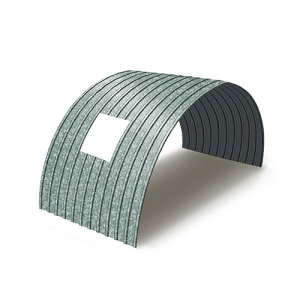 Укрытие для конвейеров из арочного профнастила С10ПГ-1160, 0,5, оцинкованный