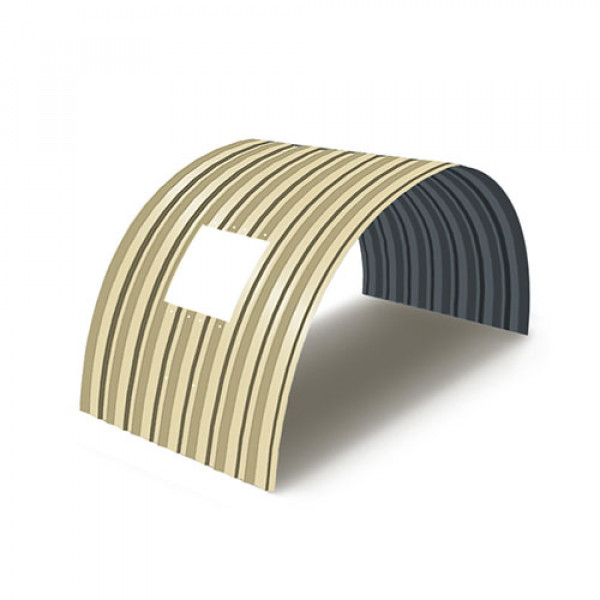 Укрытие для конвейеров из арочного профнастила С15ПГ-1190, 0,5, в полимерном покрытии