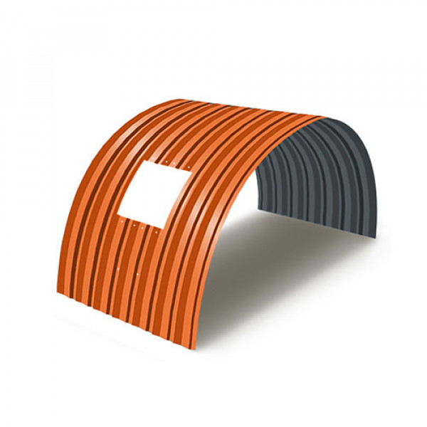 Укрытие для конвейеров из арочного профнастила С15ПГ-1190, 0,6, в полимерном покрытии