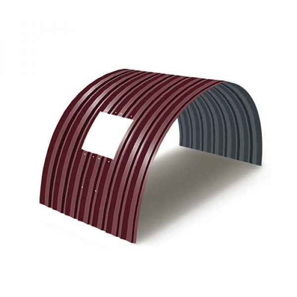 Укрытие для конвейеров из арочного профнастила С15ПГ-1190, 0,7, в полимерном покрытии