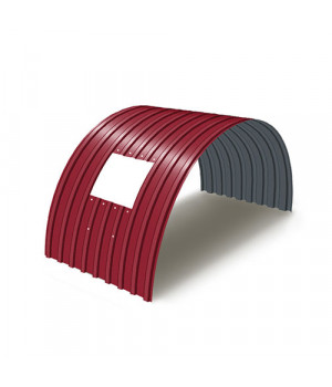 Укрытие для конвейеров из арочного профнастила С17ПГ-1163, 0,5, в полимерном покрытии