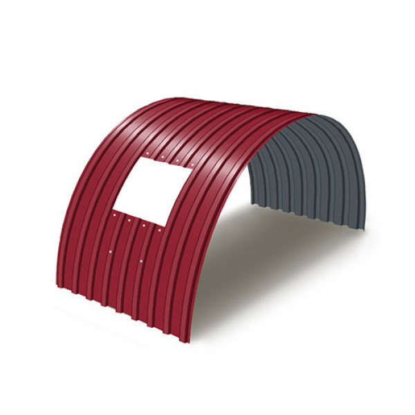 Укрытие для конвейеров из арочного профнастила С17ПГ-1163, 0,5, в полимерном покрытии