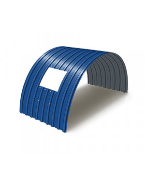 Укрытие для конвейеров из арочного профнастила С17ПГ-1163, 0,6, в полимерном покрытии