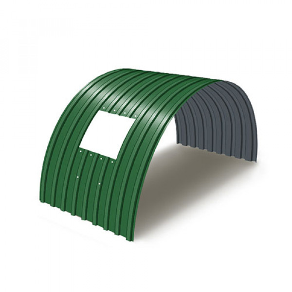 Укрытие для конвейеров из арочного профнастила С17ПГ-1163, 0,8, в полимерном покрытии