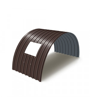 Укрытие для конвейеров из арочного профнастила С17ПГ-1163, 1,0, в полимерном покрытии