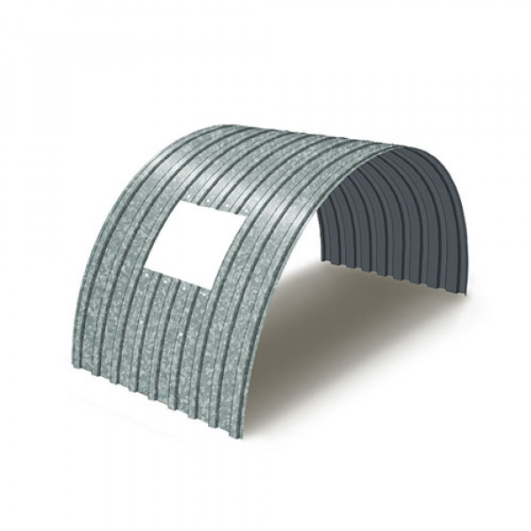 Укрытие для конвейеров из арочного профнастила С17ПГ-1163, 0,5, оцинкованный