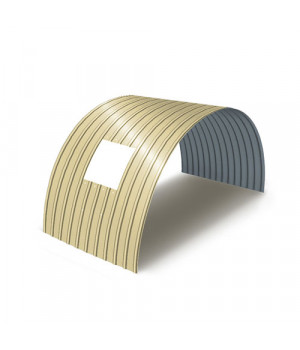 Укрытие для конвейеров из арочного профнастила С18ПГ-1023, 0,5, в полимерном покрытии