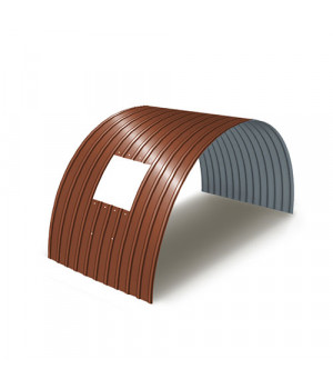 Укрытие для конвейеров из арочного профнастила С18ПГ-1023, 1,0, в полимерном покрытии