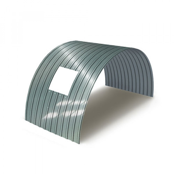 Укрытие для конвейеров из арочного профнастила С18ПГ-1023, 1,0, нержавеющий