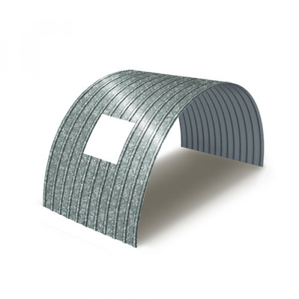 Укрытие для конвейеров из арочного профнастила С18ПГ-1023, 0,5, оцинкованный