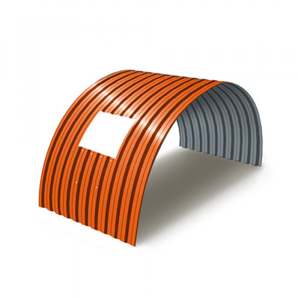 Укрытие для конвейеров из арочного профнастила С21ПГ-1051, 0,5, в полимерном покрытии