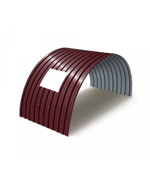 Укрытие для конвейеров из арочного профнастила С21ПГ-1051, 0,6, в полимерном покрытии