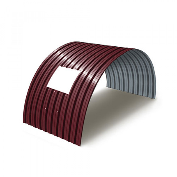 Укрытие для конвейеров из арочного профнастила С21ПГ-1051, 0,6, в полимерном покрытии