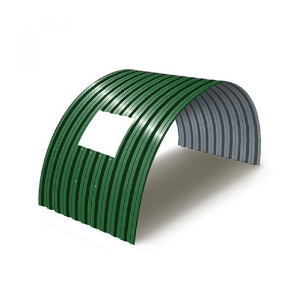 Укрытие для конвейеров из арочного профнастила С21ПГ-1051, 0,8, в полимерном покрытии