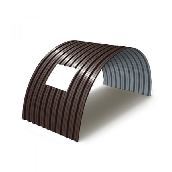 Укрытие для конвейеров из арочного профнастила С21ПГ-1051, 1,0, в полимерном покрытии